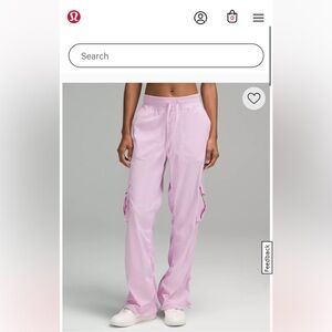 Dance Studio Relaxed-Fit Mid-Rise cargo pants (Medium Vita Pink)